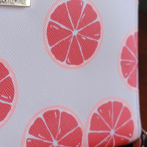 Kate Spade WLRU2923 Liberty Street Neda Pink Grapefruit Leather Wallet - Picture 13 of 14